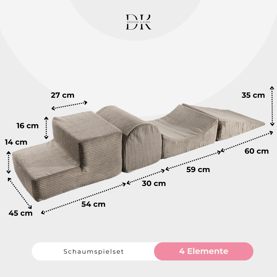 Design4Kids Schaumspielset Jewel Cord mit 4 Elementen