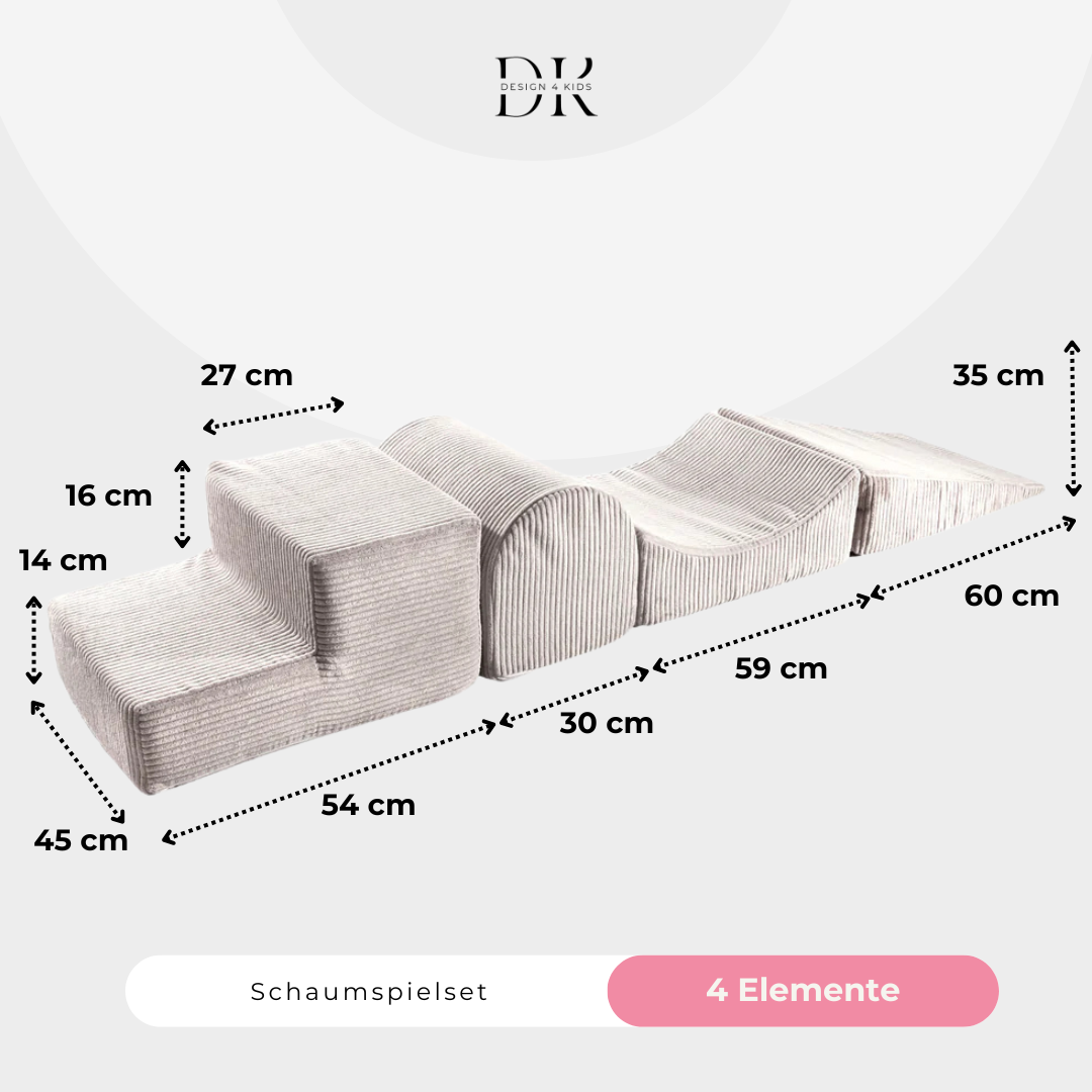 Design4Kids Schaumspielset Jewel Cord mit 4 Elementen