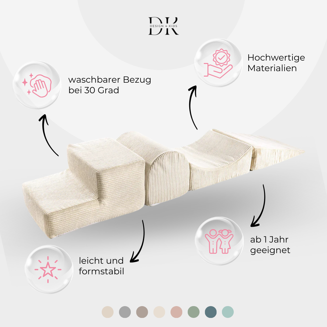 Design4Kids Schaumspielset Jewel Cord mit 4 Elementen