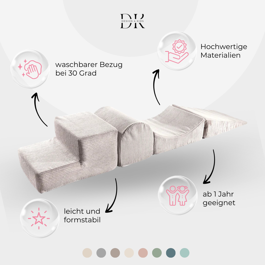 Design4Kids Schaumspielset Jewel Cord mit 4 Elementen