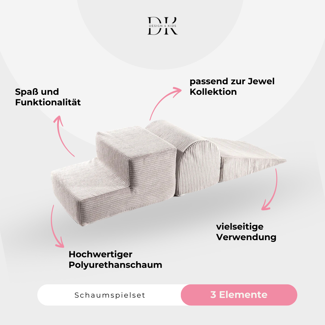 Design4Kids Schaumspielset Jewel Cord mit 3 Elementen