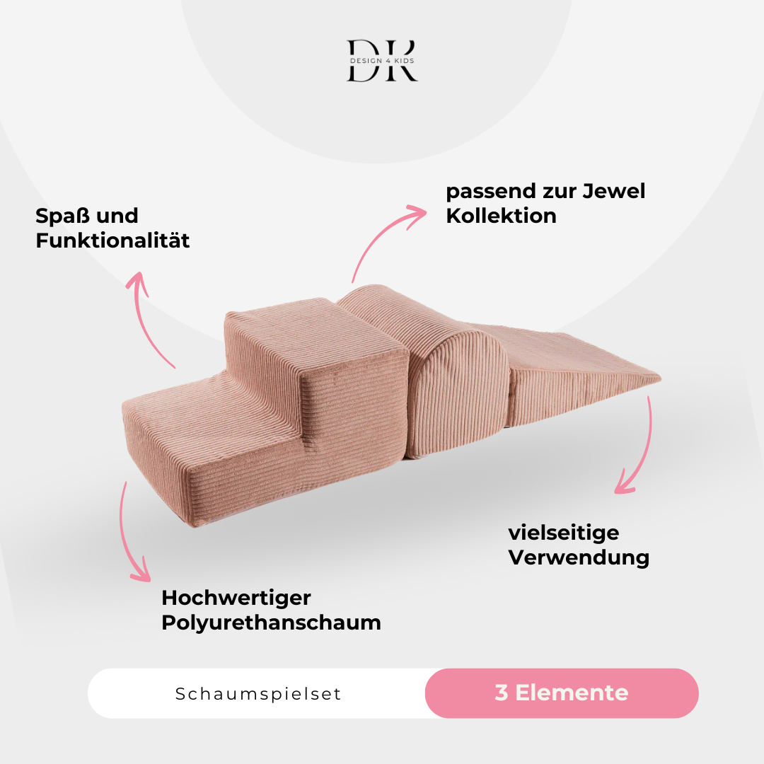 Design4Kids Schaumspielset Jewel Cord mit 3 Elementen