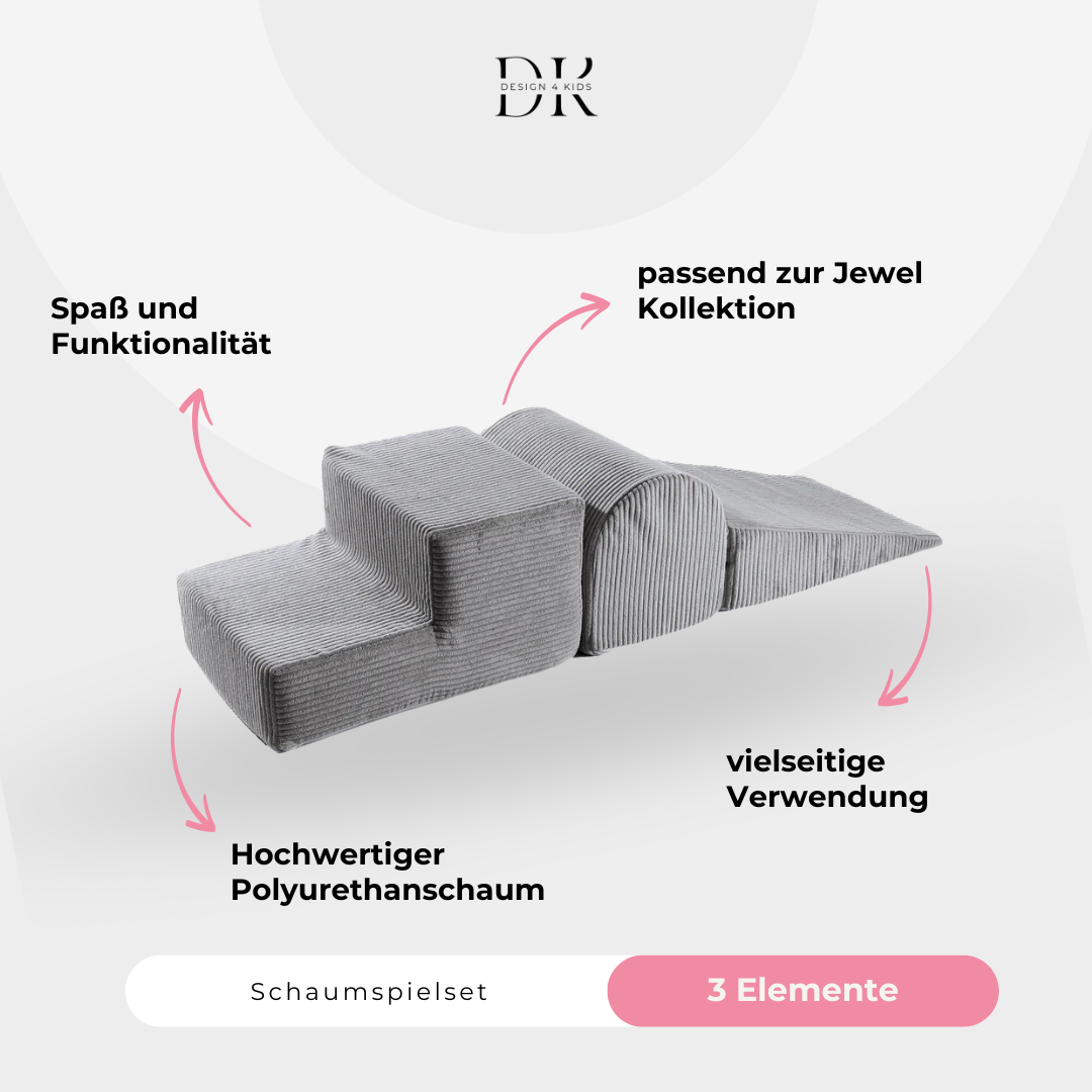 Design4Kids Schaumspielset Jewel Cord mit 3 Elementen
