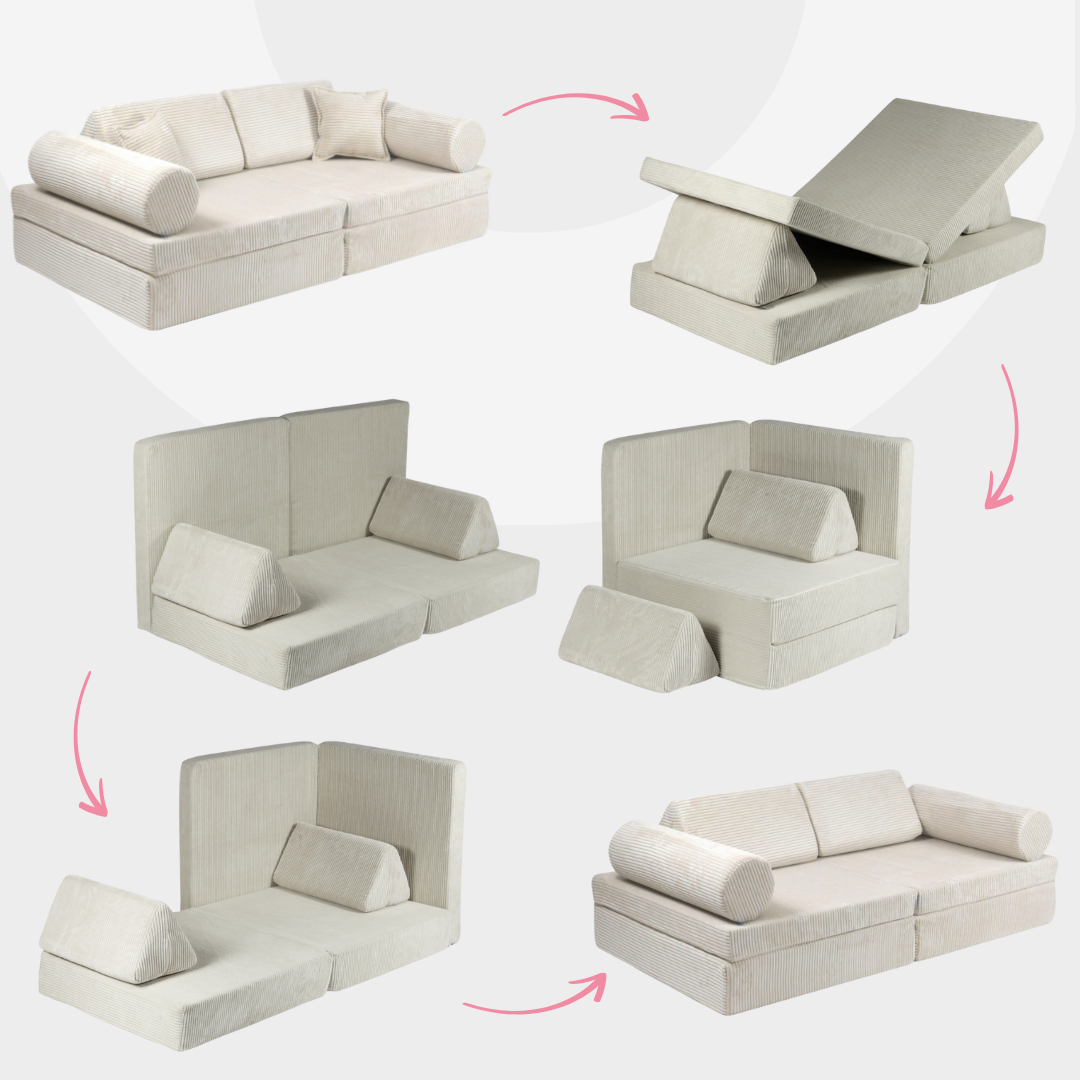 Design4Kids XL Spielsofa Cord Puero