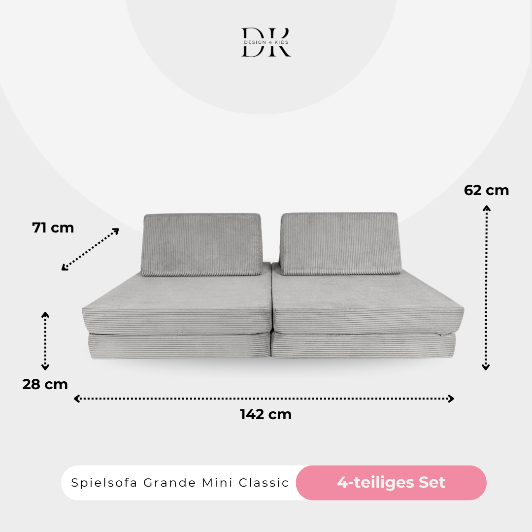 Design4Kids Spielsofa Cord Mini Grande Classic