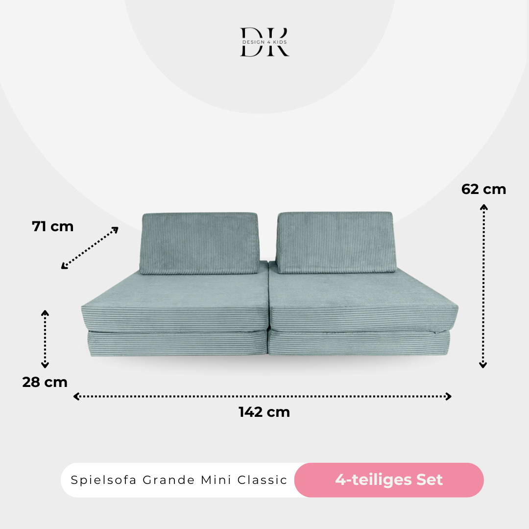 Design4Kids Spielsofa Cord Mini Grande Classic