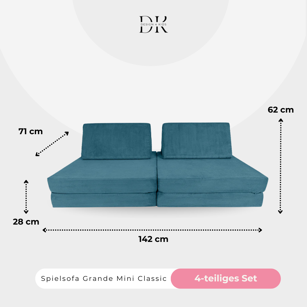 Design4Kids Spielsofa Cord Mini Grande Classic