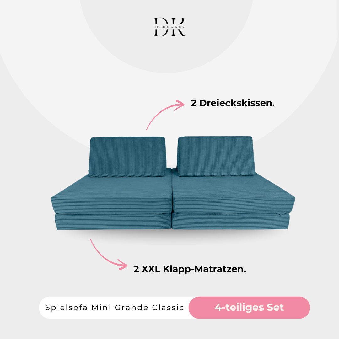 Design4Kids Spielsofa Cord Mini Grande Classic