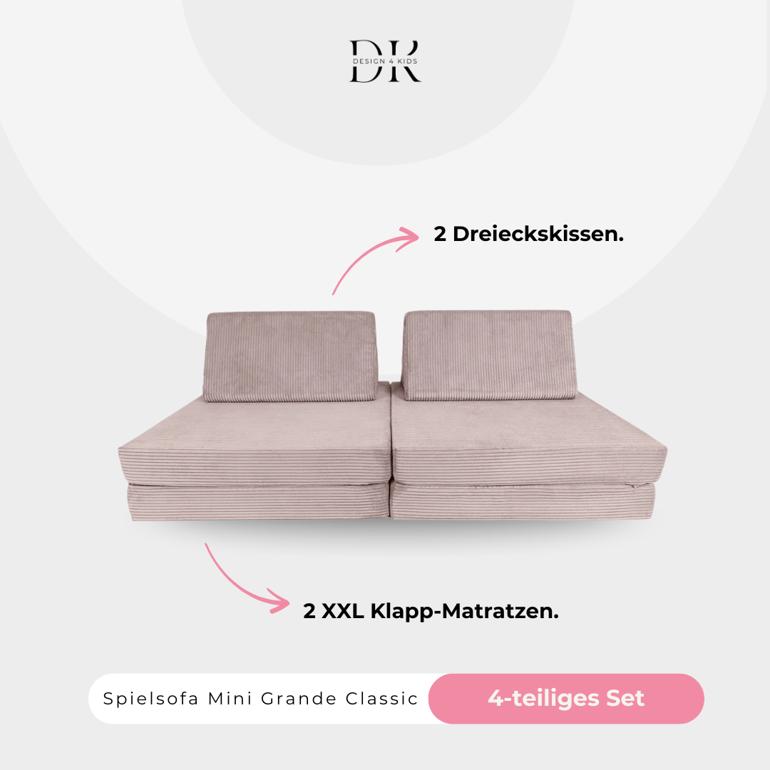 Design4Kids Spielsofa Cord Mini Grande Classic
