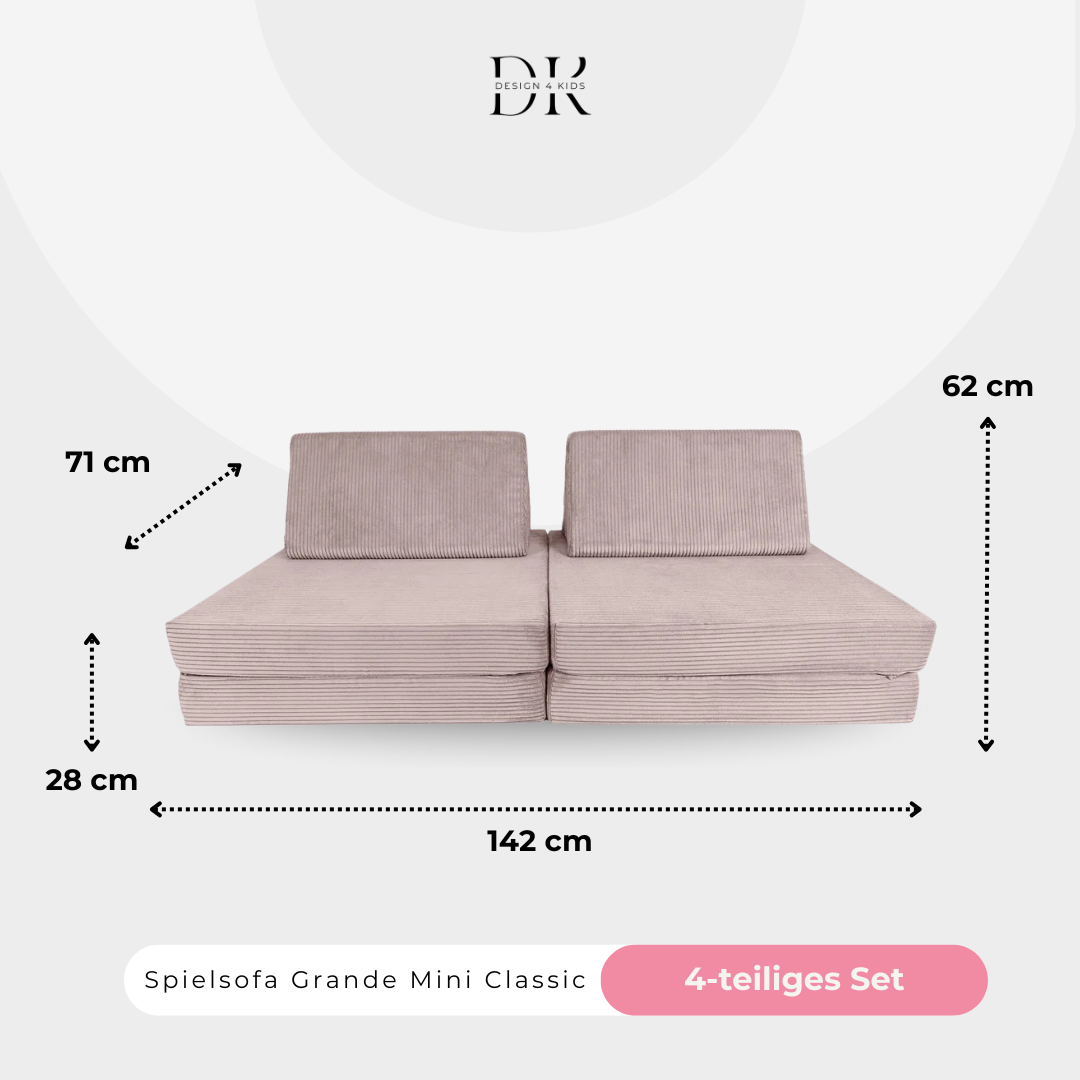 Design4Kids Spielsofa Cord Mini Grande Classic