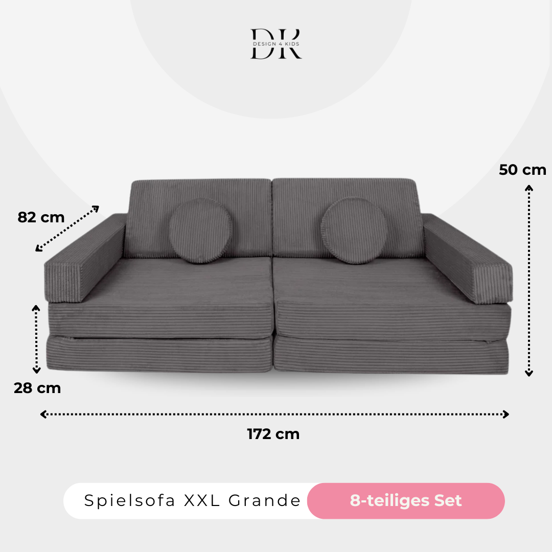 Design4Kids XXL Spielsofa Cord Grande