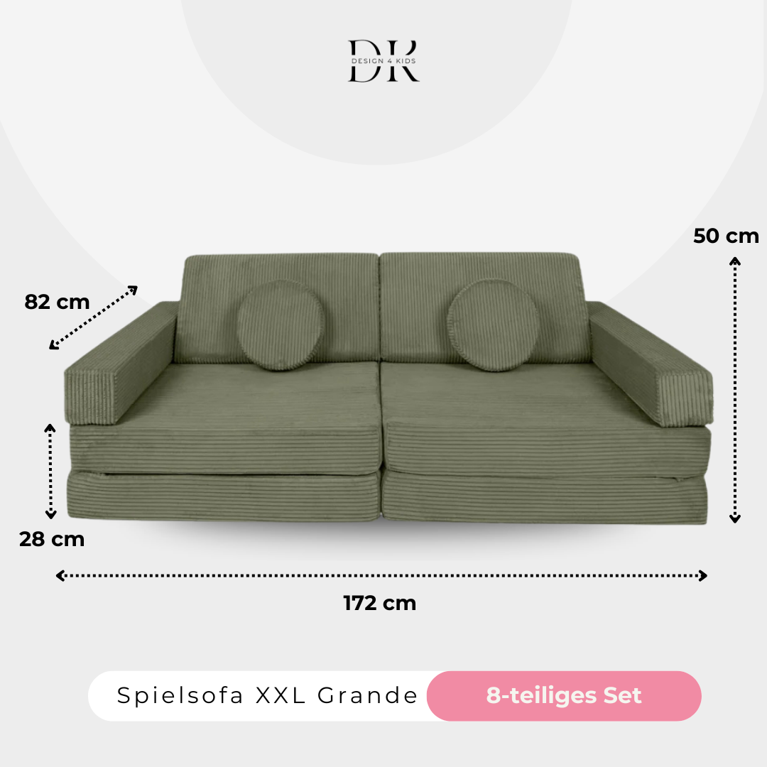Design4Kids XXL Spielsofa Cord Grande