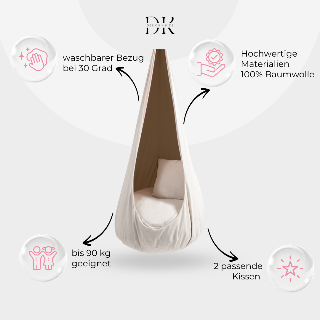 Design4Kids XXL Hängesessel Cocoon
