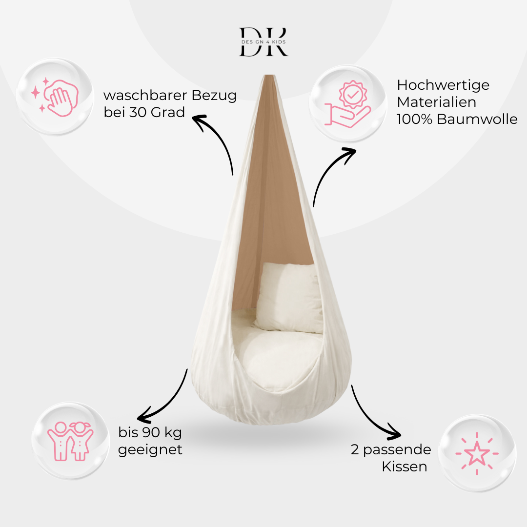 Design4Kids XXL Hängesessel Cocoon