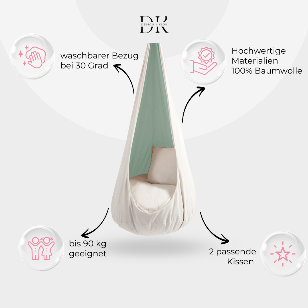 Design4Kids XXL Hängesessel Cocoon