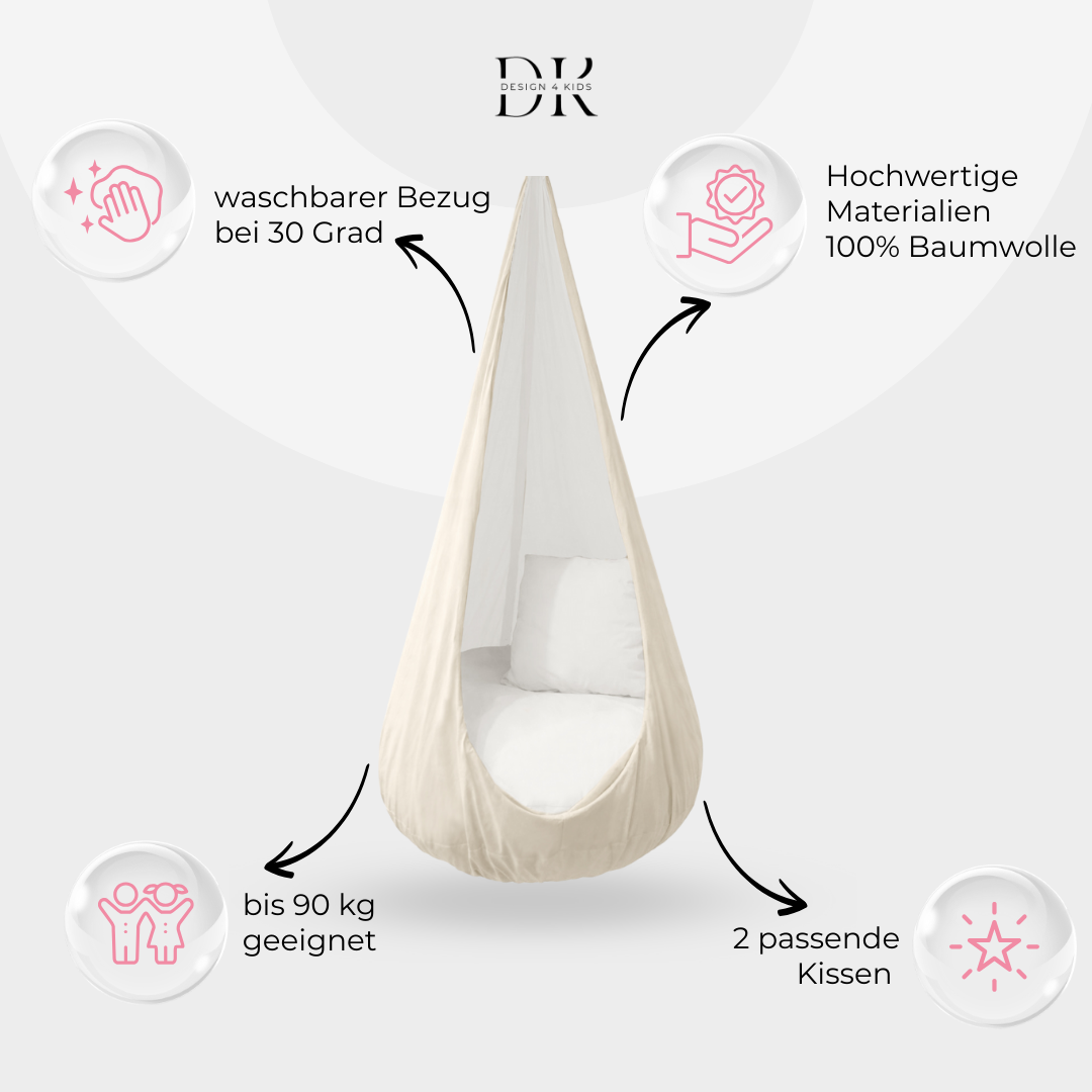 Design4Kids XXL Hängesessel Cocoon