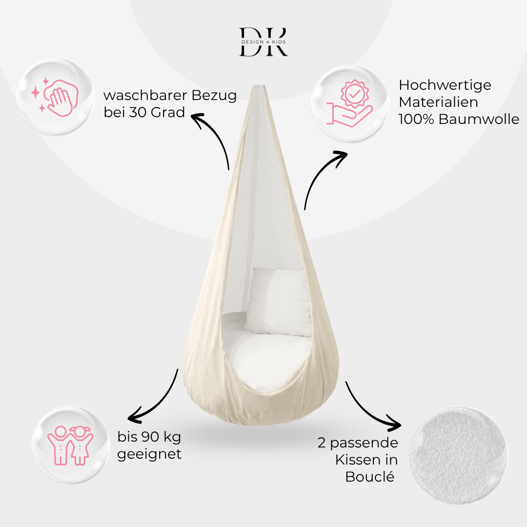 Design4Kids XXL Hängesessel Cocoon