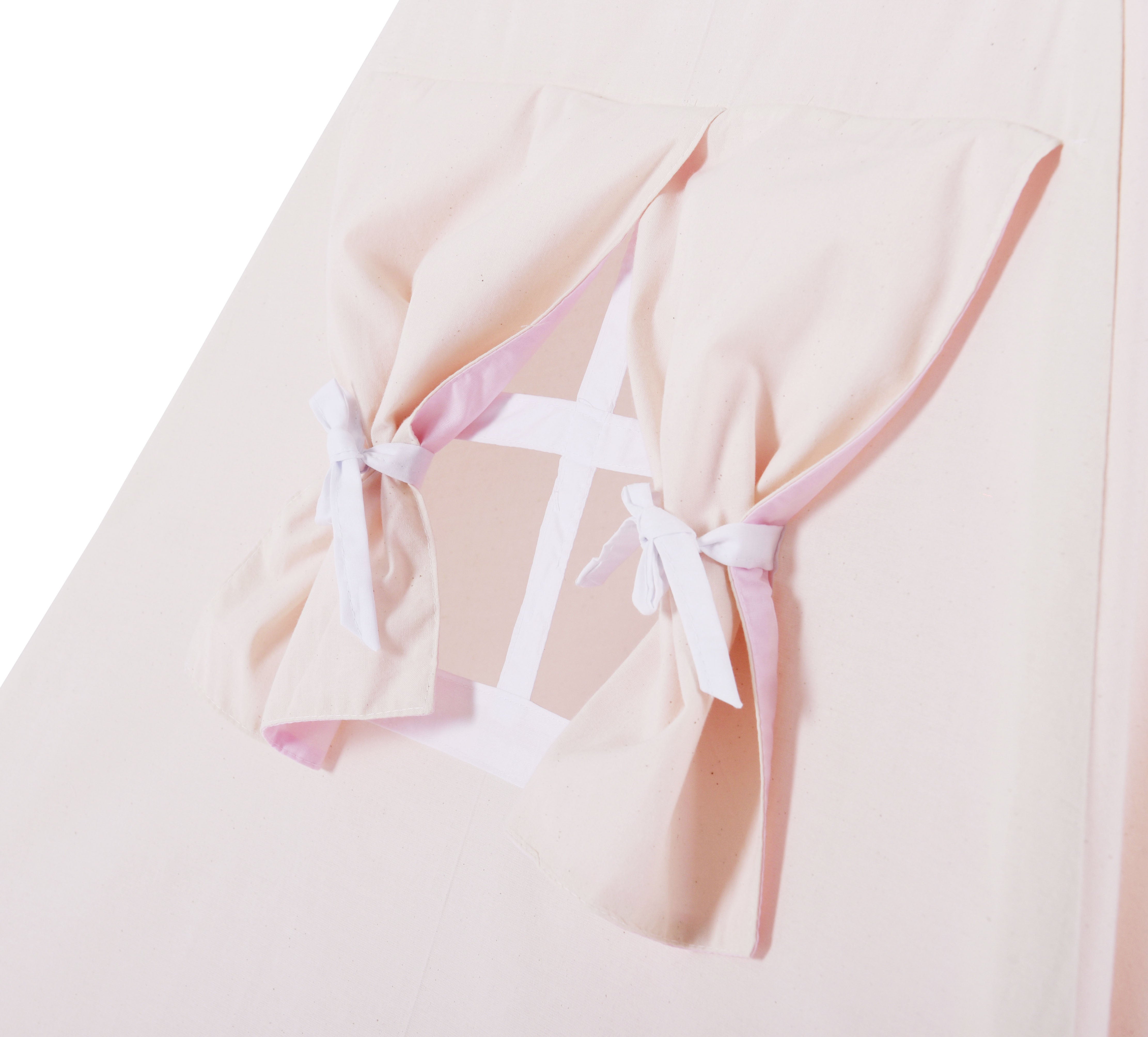 Design4Kids Tipi-Zelt XL-Set Princess Tipi - beige/rosa