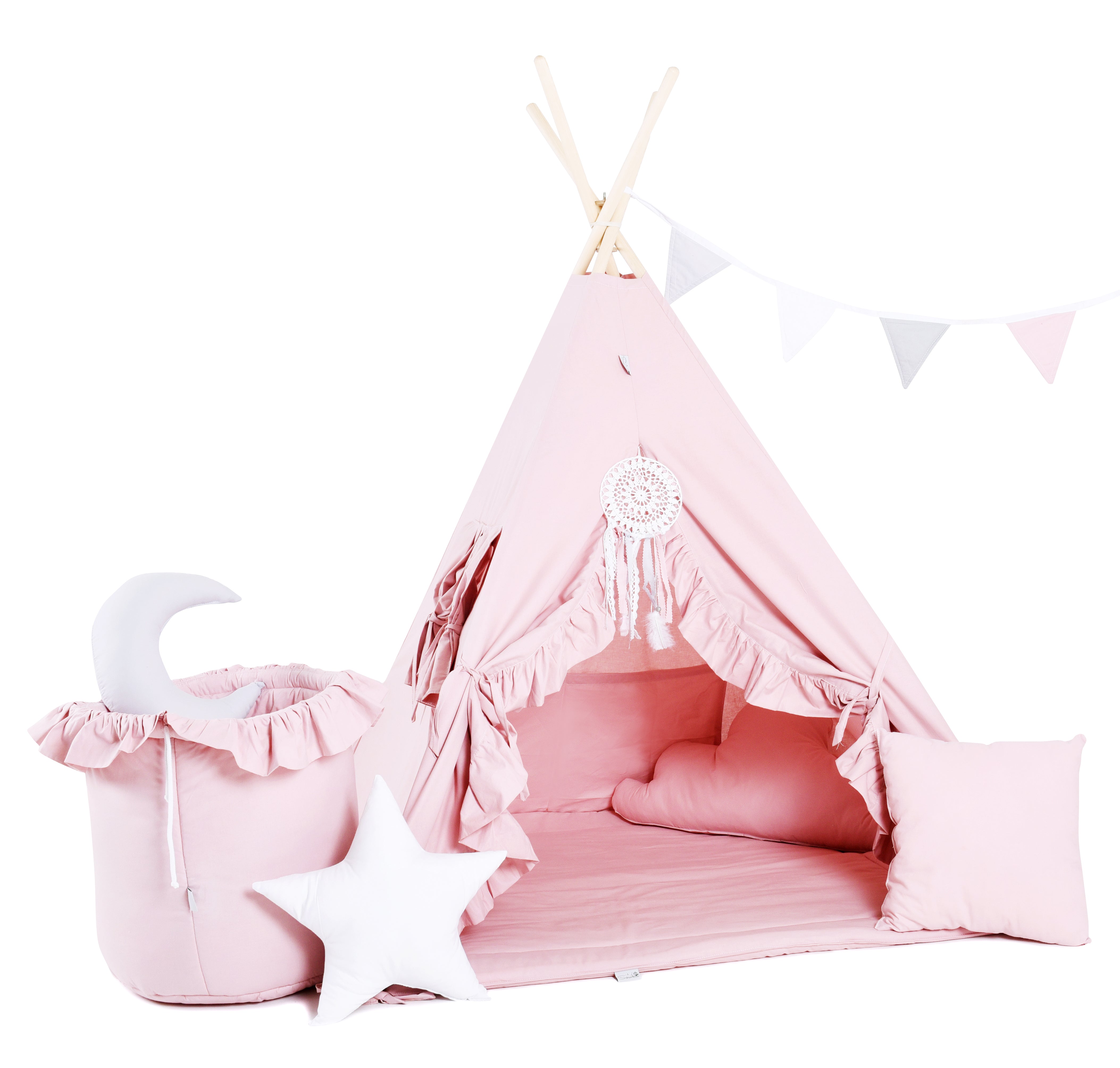 Design4Kids Tipi-Zelt XXL-Set Candy Paradise - rosa