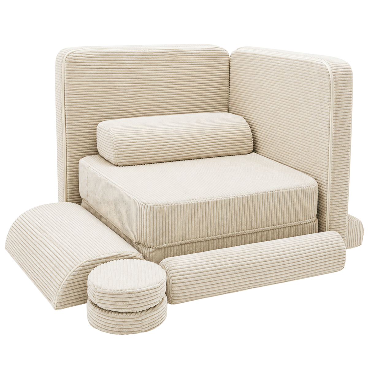 Design4Kids Spielsofa Jewel Cord Puero Smart