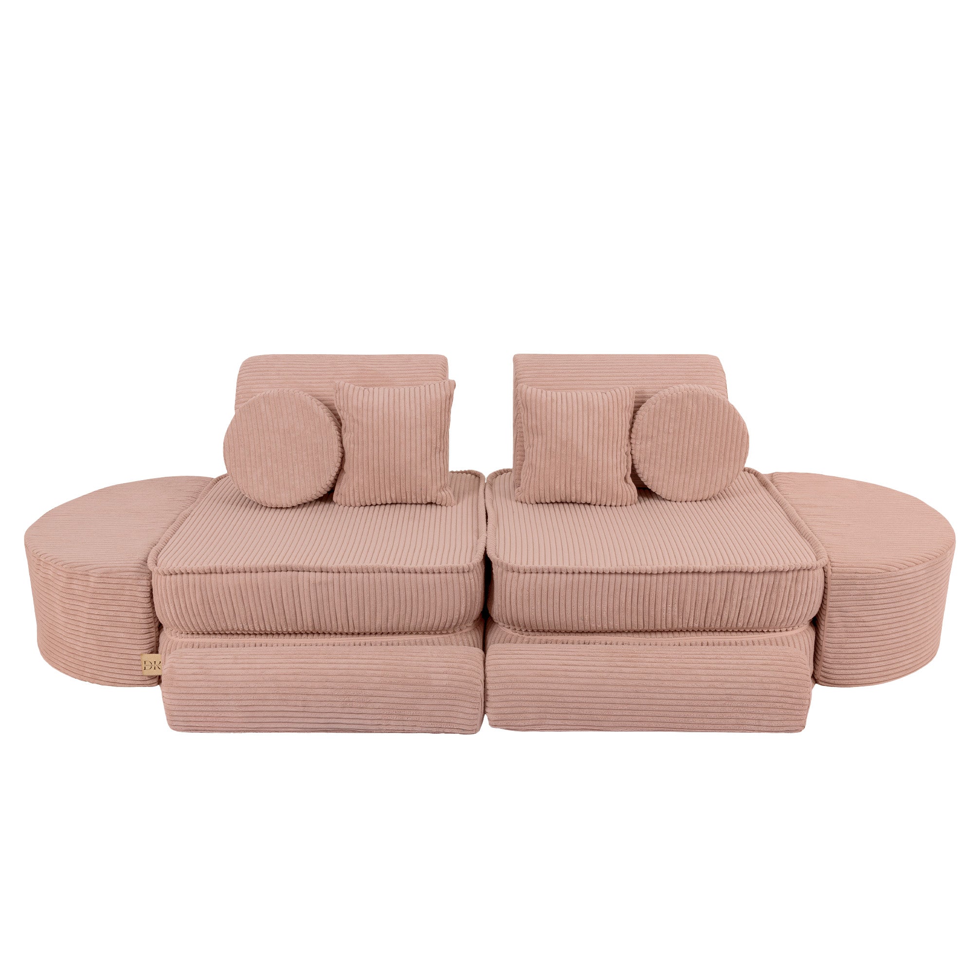 Design4Kids Mini Spielsofa Jewel Cord Max - blushed rose