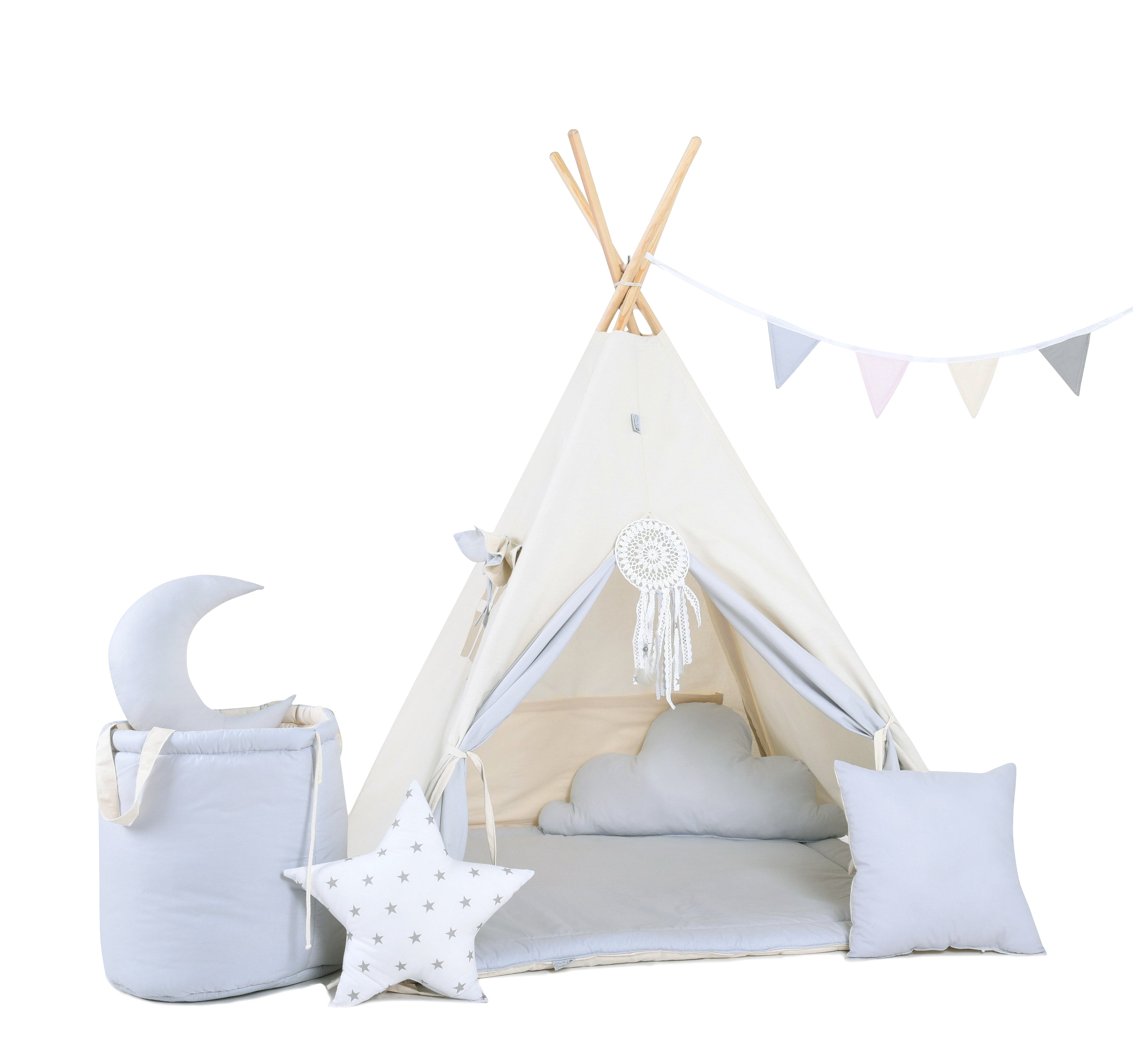 Design4Kids Tipi-Zelt XXL-Set Floppy Ear - beige