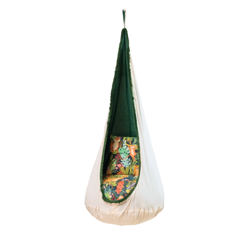 Design4Kids Hängesessel Cocoon Jungle Adventure - beige