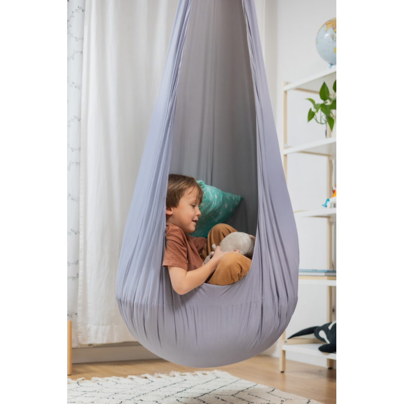 Design4Kids Hängesessel Cocoon Silver Moon - silbergrau