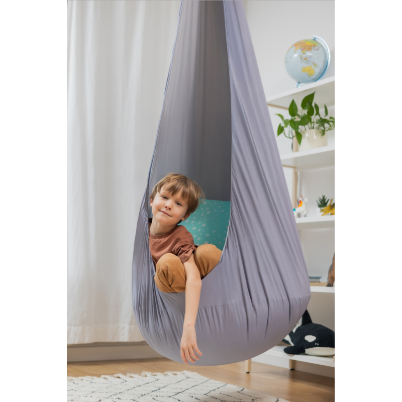 Design4Kids Hängesessel Cocoon Silver Moon - silbergrau