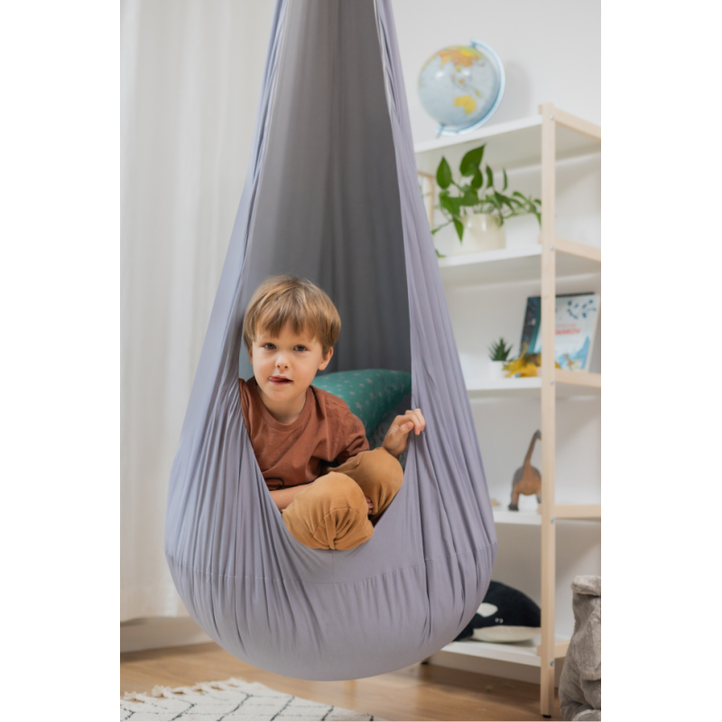 Design4Kids Hängesessel Cocoon Silver Moon - silbergrau