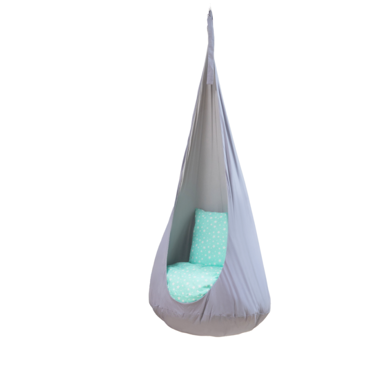 Design4Kids Hängesessel Cocoon Silver Moon - silbergrau