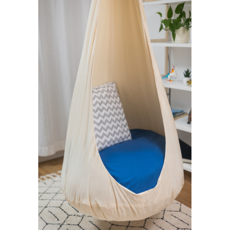 Design4Kids Hängesessel Cocoon Wave Whisper - beige