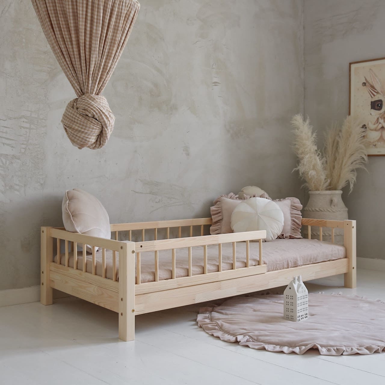 Design4kids Kinderbett Amie Komfort - 160x80 Naturholz