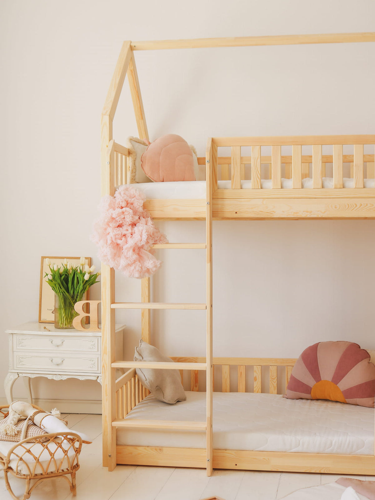 Design4kids Etagenbett Giulio Komfort II - 200x90 Naturholz