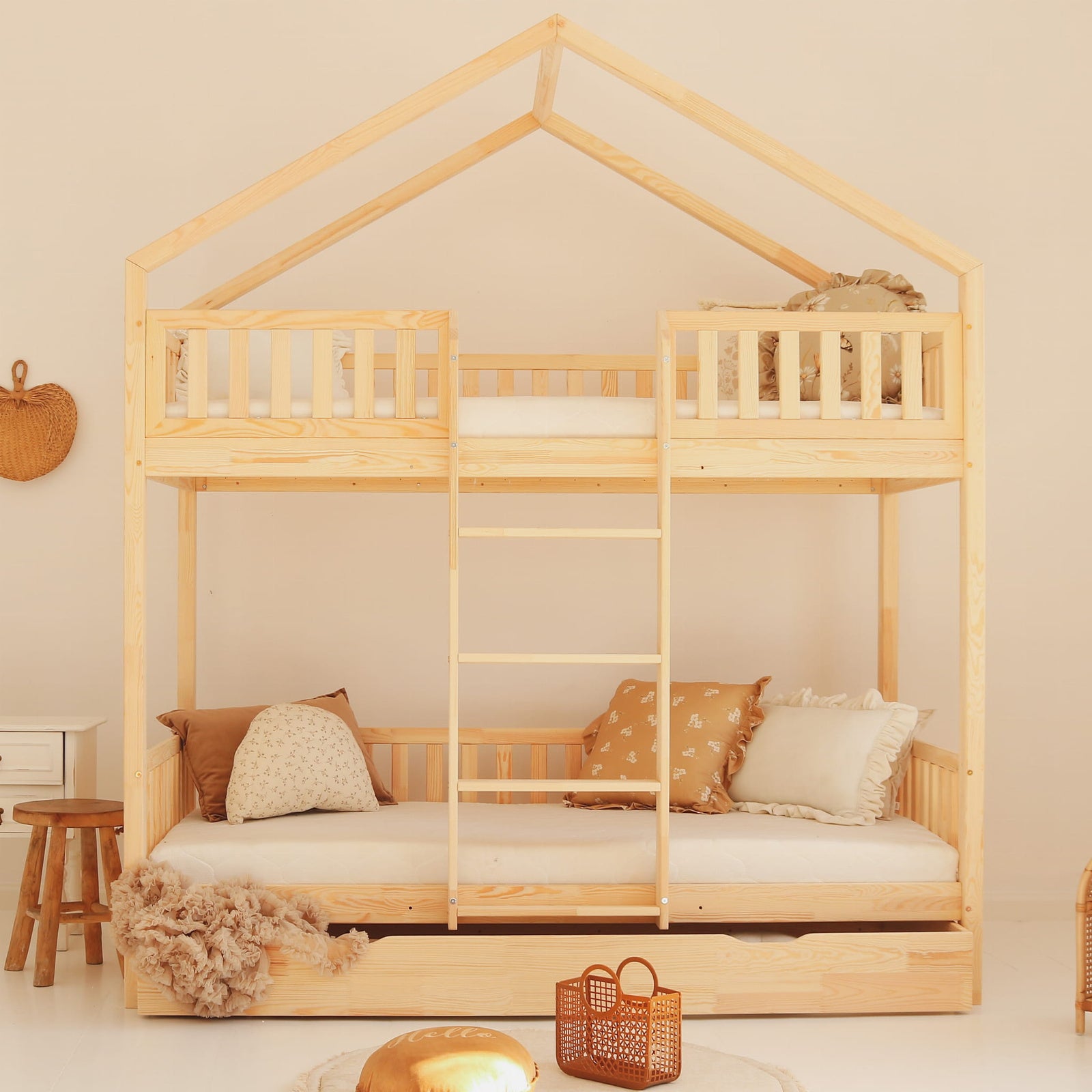 Design4kids Etagenbett Oasi Pro Deluxe - 190x90 Naturholz