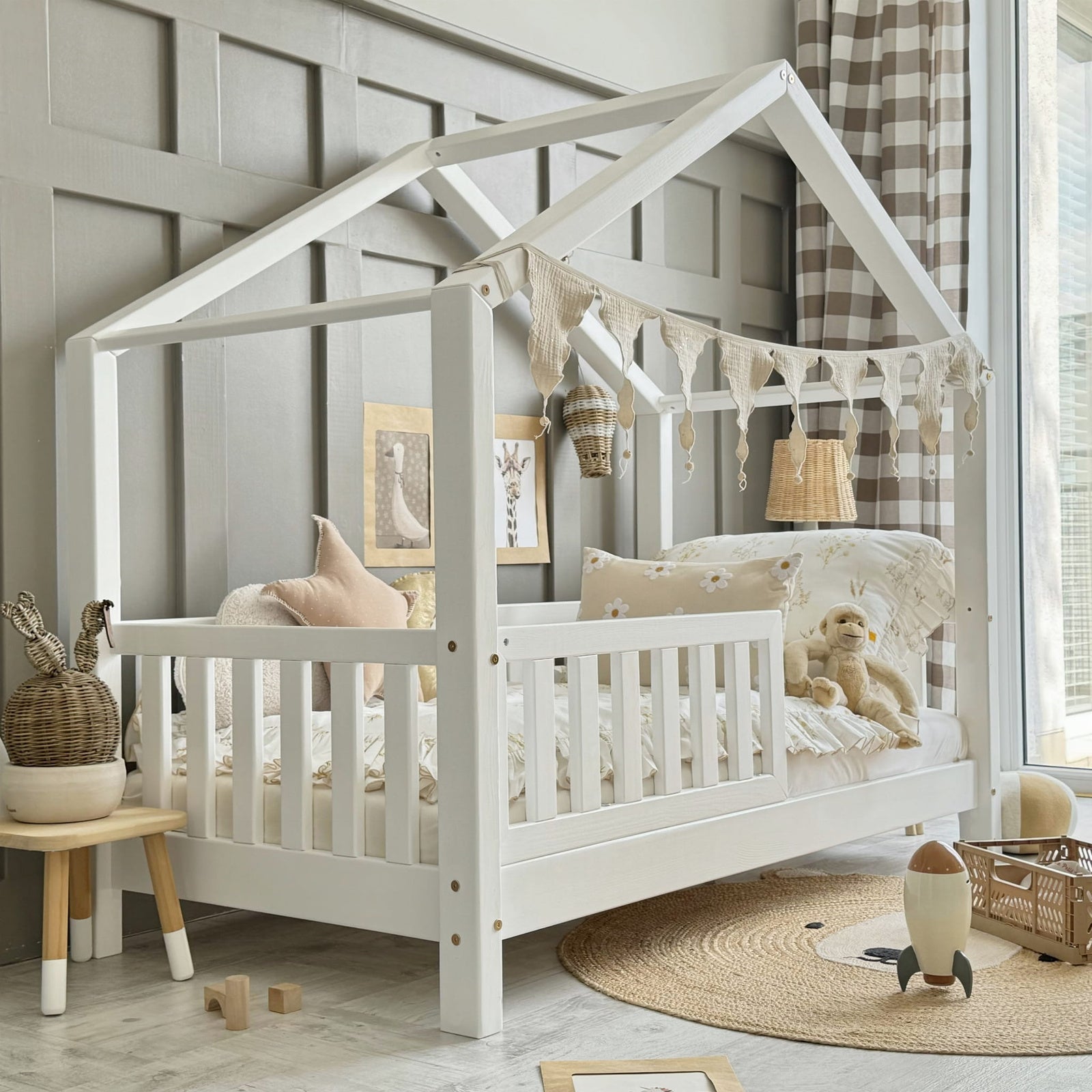 Design4kids Hausbett Marino Komfort - 160x80 Weiß
