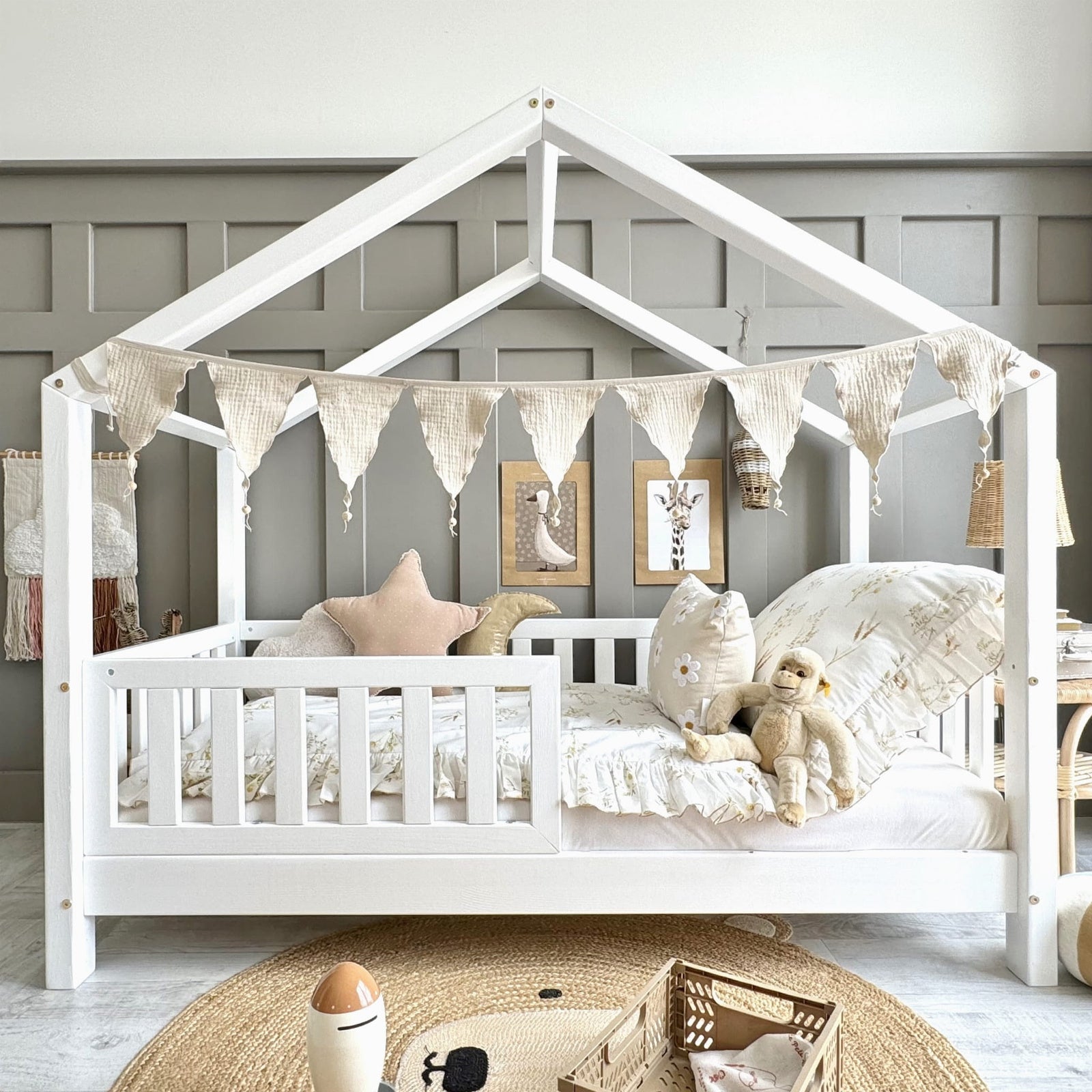 Design4kids Hausbett Marino Komfort - 160x80 Weiß