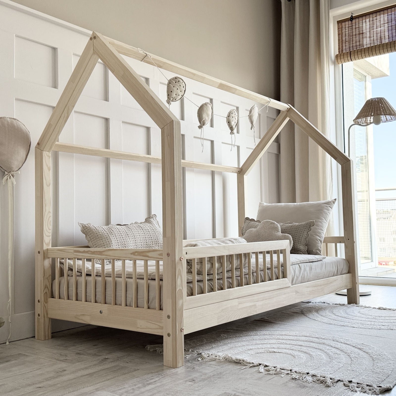 Design4kids Hausbett Sole Komfort - 190x90 Naturholz