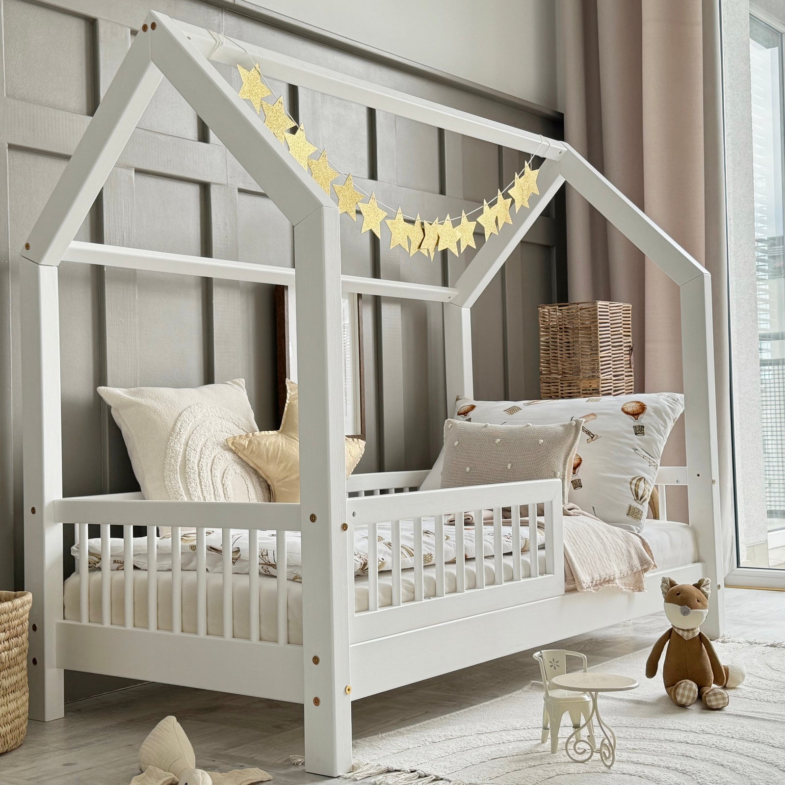 Design4kids Hausbett Sole Komfort - 200x90 Weiß