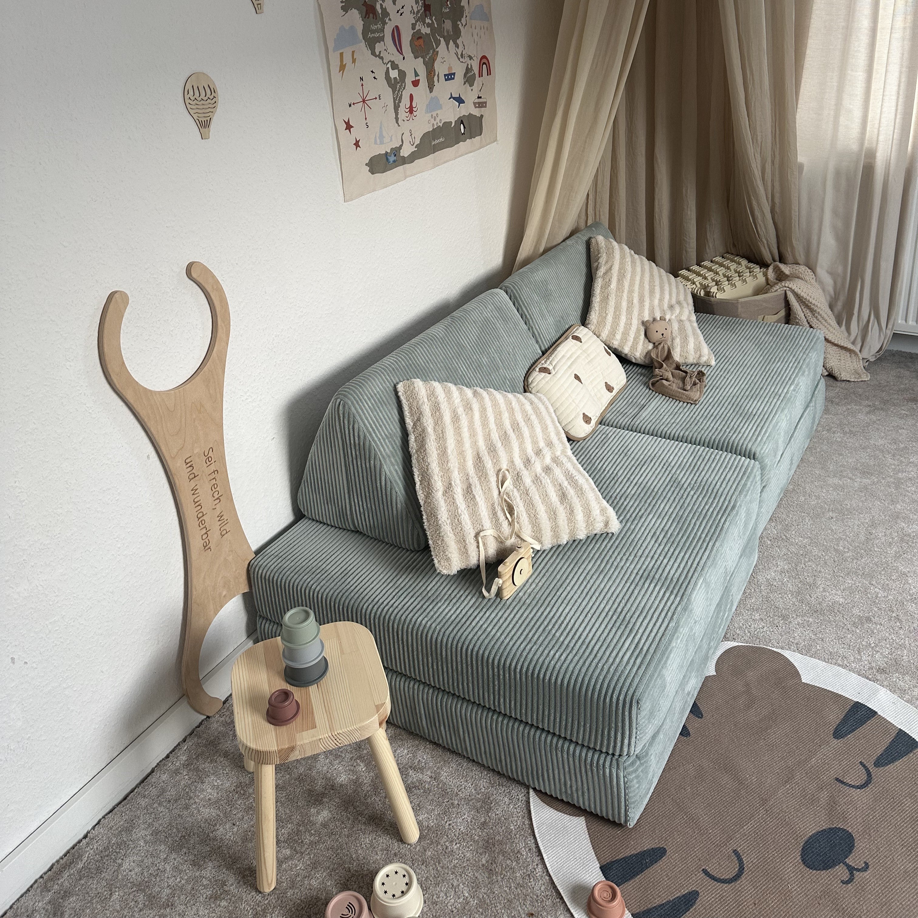 Design4Kids Spielsofa Cord Mini Grande Classic