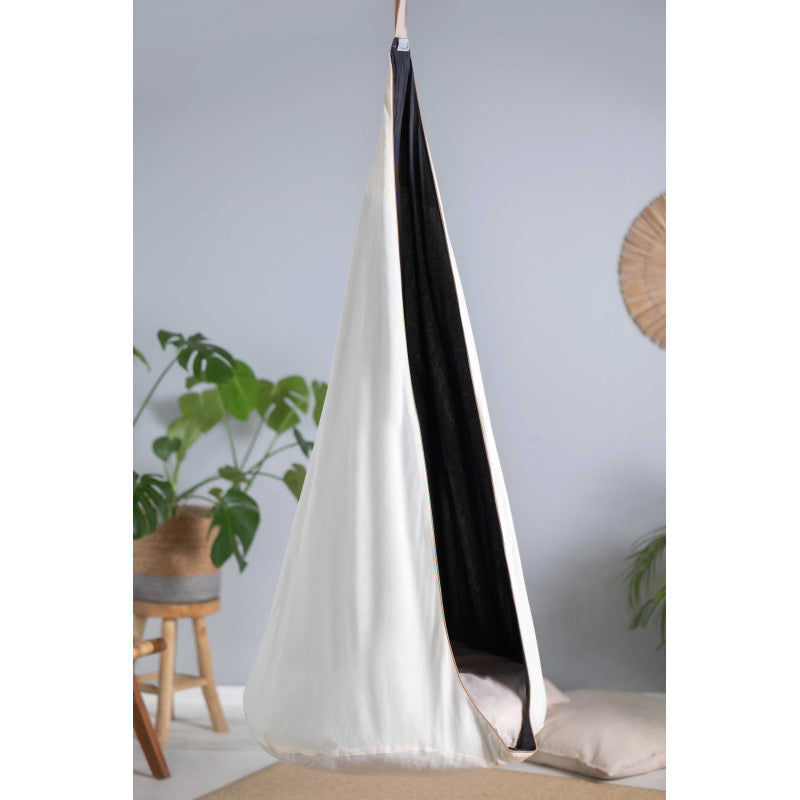 Design4Kids Hängesessel Cocoon Creamy Little Coal XL - creme