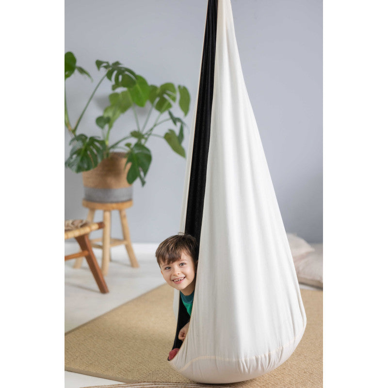 Design4Kids Hängesessel Cocoon Creamy Little Coal Standard - creme