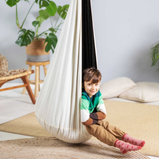 Design4Kids Hängesessel Cocoon Creamy Little Coal Standard - creme