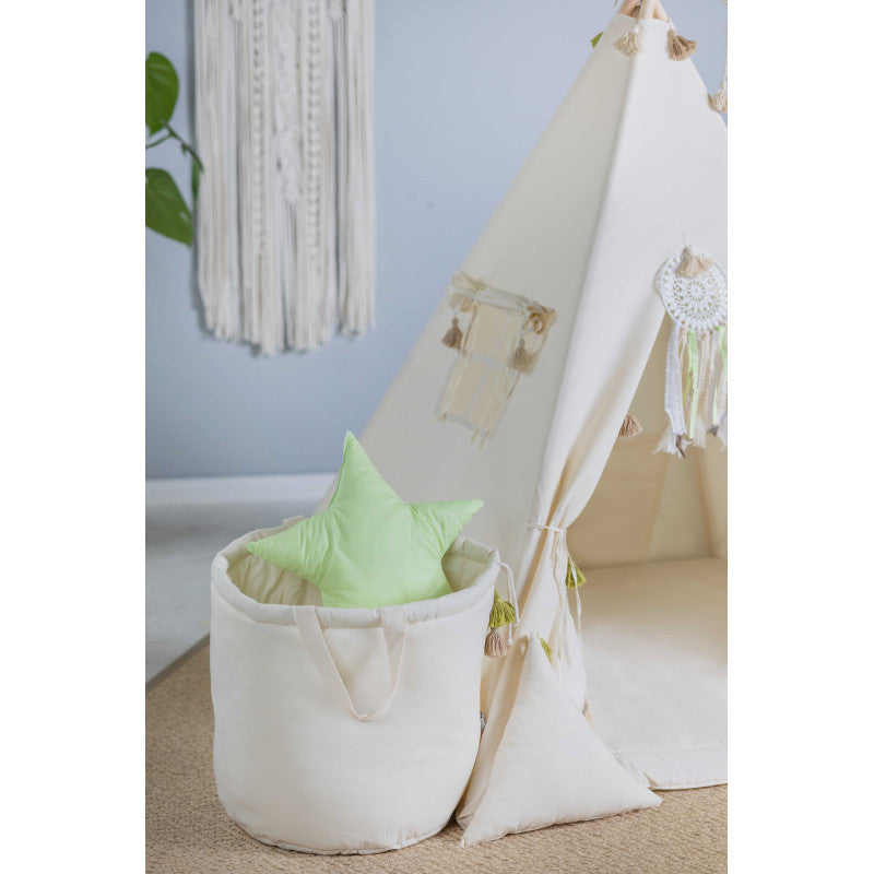 Design4Kids Tipi-Zelt L-Set Creamy Tassle - creme