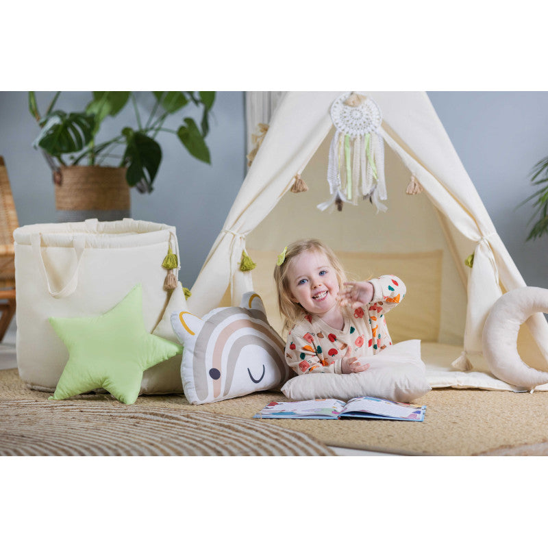 Design4Kids Tipi-Zelt L-Set Creamy Tassle - creme
