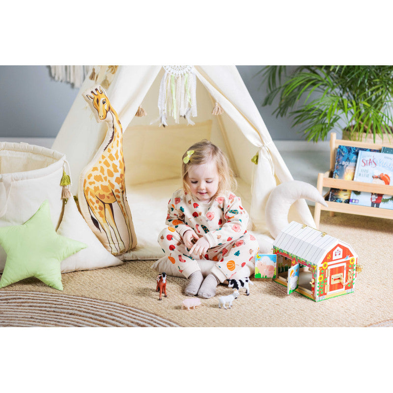 Design4Kids Tipi-Zelt XL-Set Creamy Tassle - creme