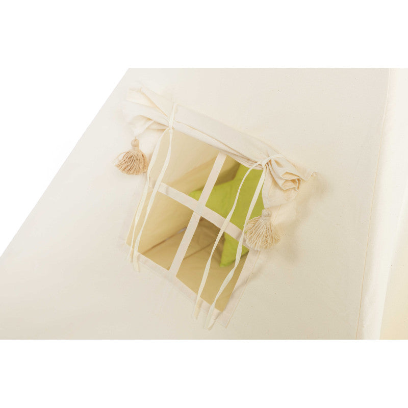 Design4Kids Tipi-Zelt L-Set Creamy Tassle - creme