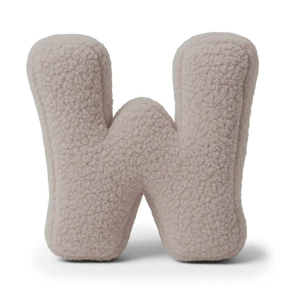 Design4Kids Buchstaben-Kissen Teddy - taupe