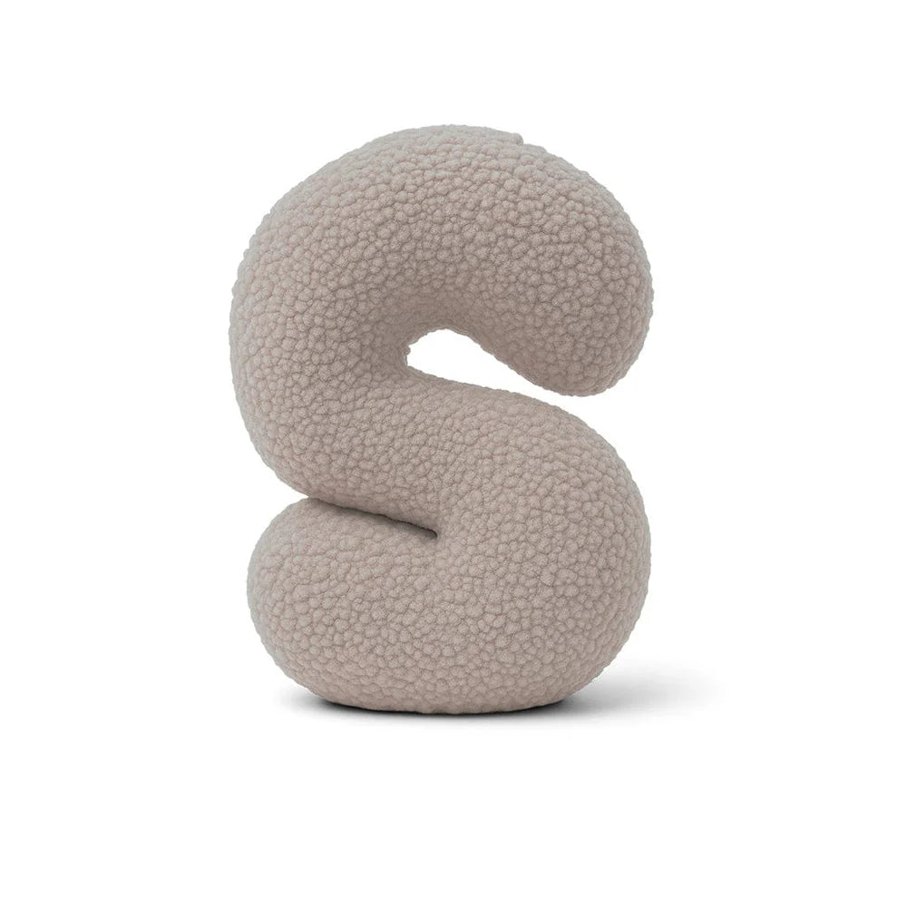 Design4Kids Buchstaben-Kissen Teddy - taupe
