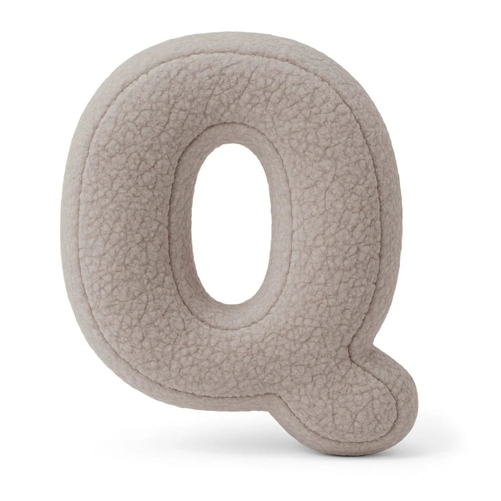 Design4Kids Buchstaben-Kissen Teddy - taupe